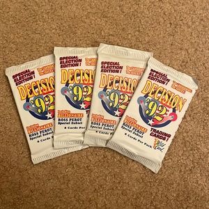Decision ‘92 Trading Cards - 4 New Packs!
